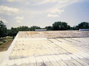 Metal Roof After Elastomeric Coating