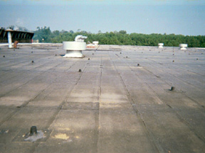 Modified Bitumen Roof Before Coating
